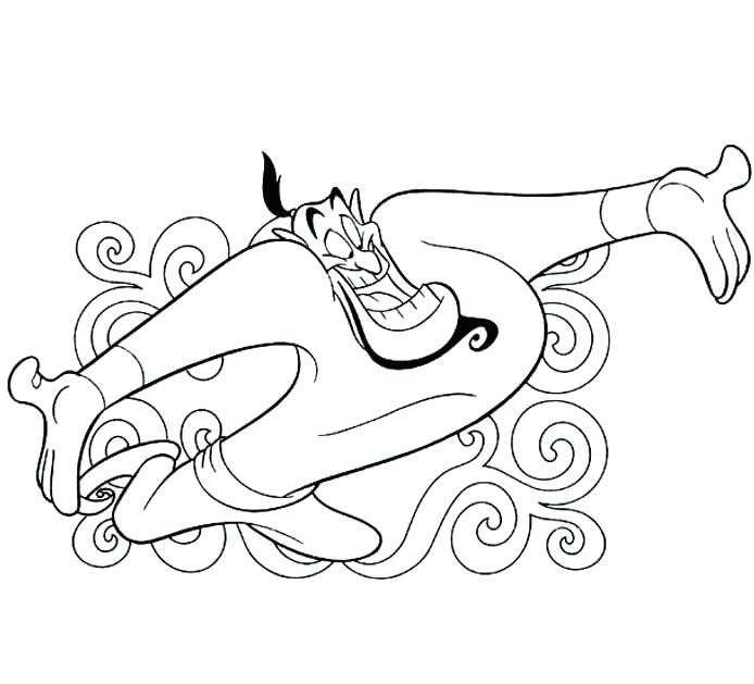694x629 Awesome Aladdin Coloring Pages Online Found Magic Lamp Page