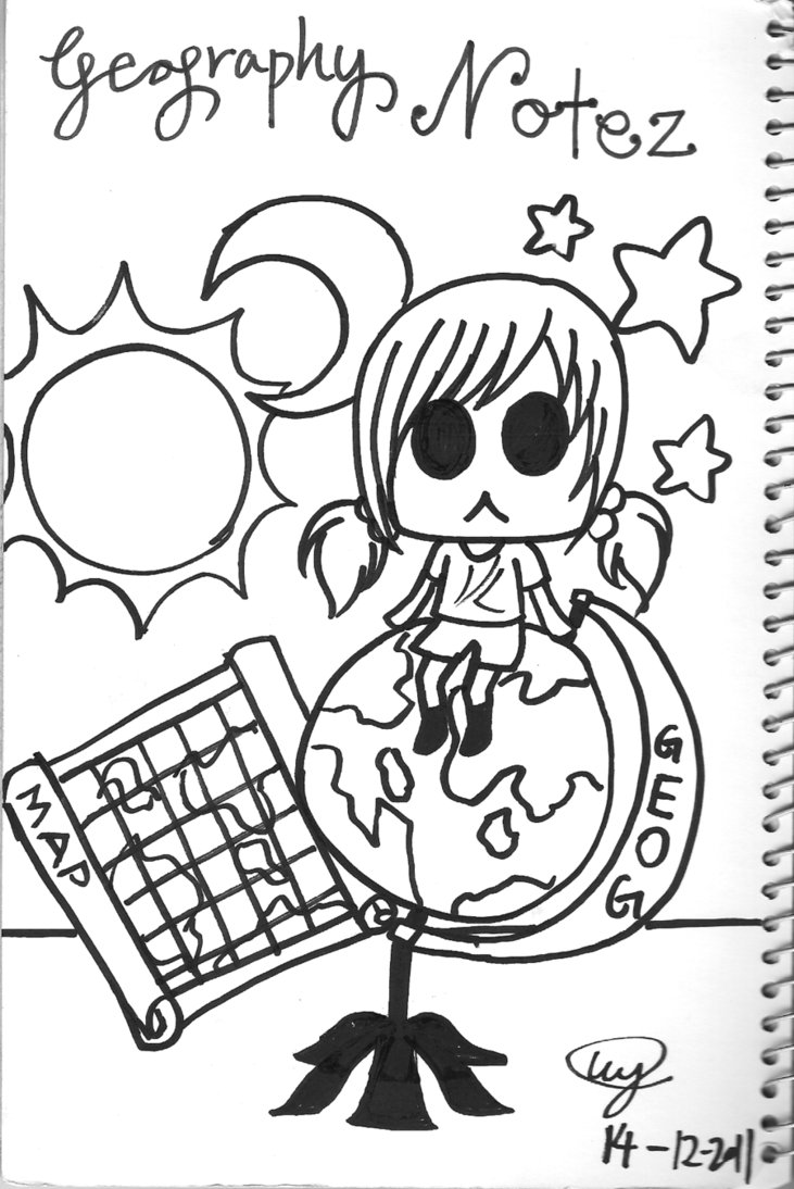 731x1094 Geography Notebook Cover By Toufunekoxemilyxcwy