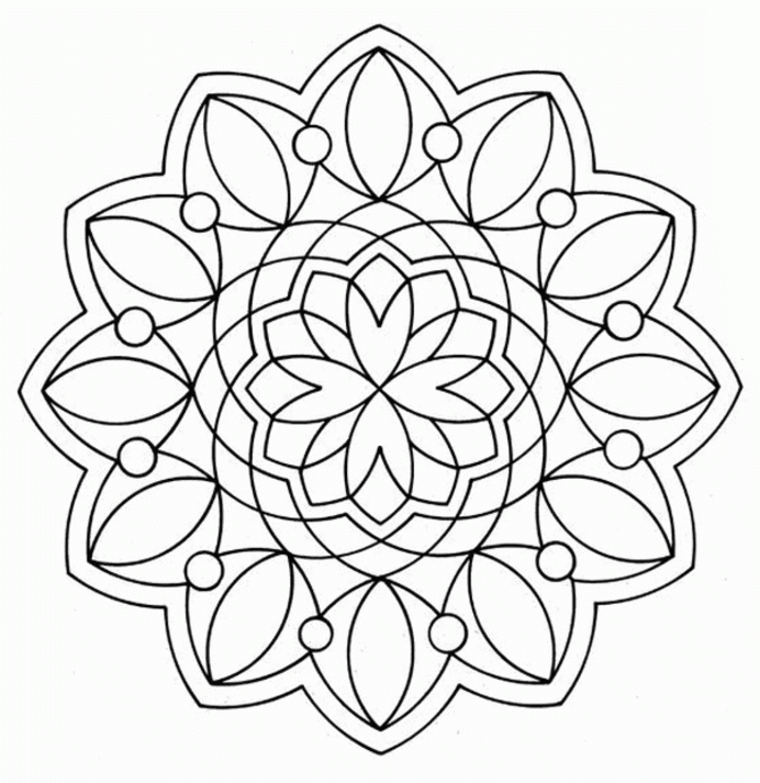 692x713 Geometric Coloring Pages 360coloringpages