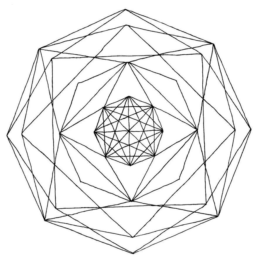 881x907 Images For Gt Geometric Line Drawing Geometric Rose