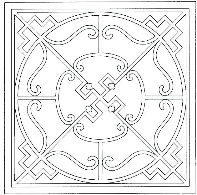630x623 Geometric Coloring Pages Printable Free Geometric Coloring Pages