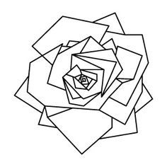 236x236 Geometric Flower Tattoo Base