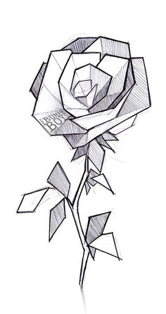 Geometric Flower Drawing at GetDrawings | Free download