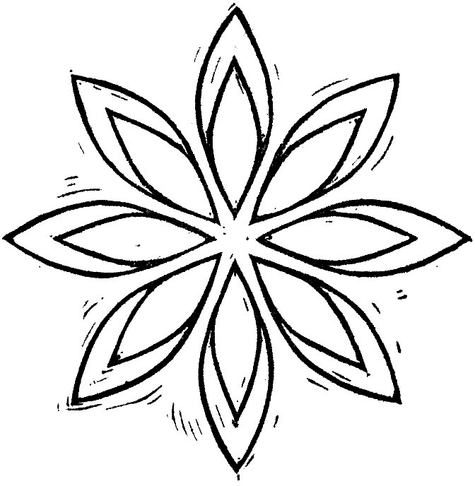 672x688 Open Space Designs Geometric Flower