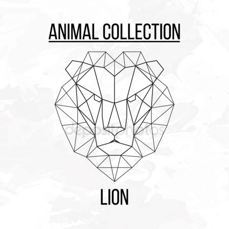 450x450 Geometric Lion Stock Vectors, Royalty Free Geometric Lion