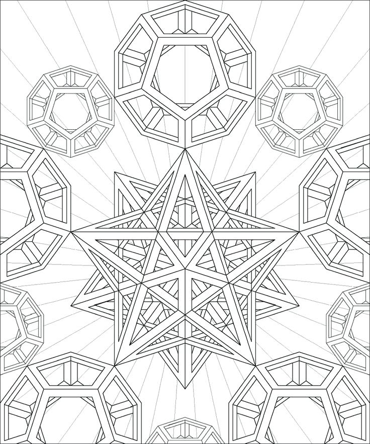 736x883 Geometric Coloring Pages Coloring Pages Geometry Geometric Shapes