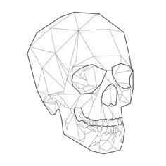 236x236 Low Poly Colorful Geometric Skull Art Vector Skulls