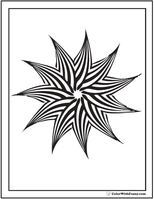 590x762 Geometric Coloring Pages To Print And Customize