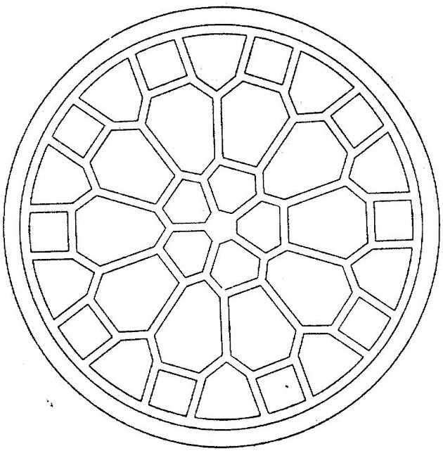 630x641 Geometry Coloring Pages