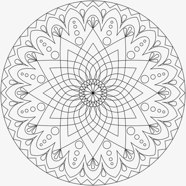 650x650 Geometry, Black And White Lines, Line Drawings Png Image For Free