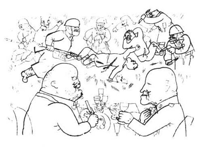400x295 George Grosz 101 Artists Global Economy, Drawings