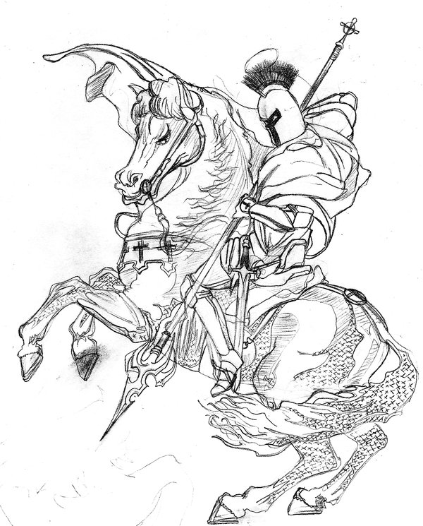 600x745 St George Final Sketch By Torniquete