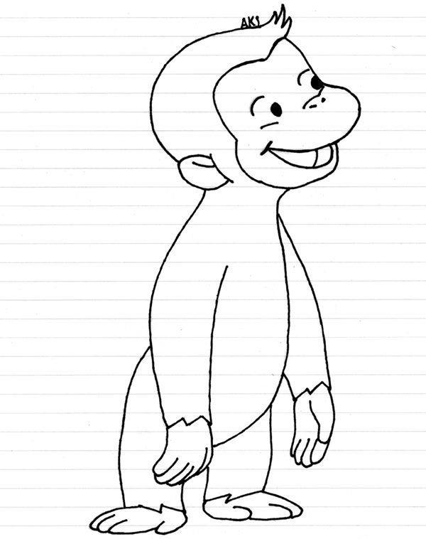 600x758 Curious George By Killerbob7