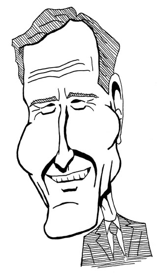 331x556 George H. W. Bush Caricature By Managerpants
