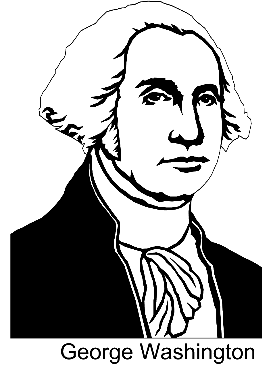 950x1266 George Washington First President Of The Usa Coloring Page New