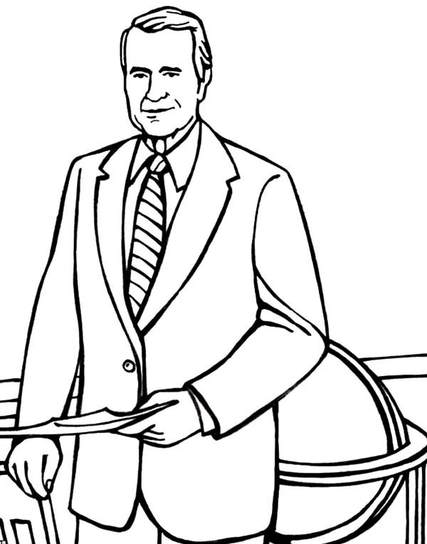 600x764 O Canada Coloring Pages Wallpaper 41064. George W Bush 43rd