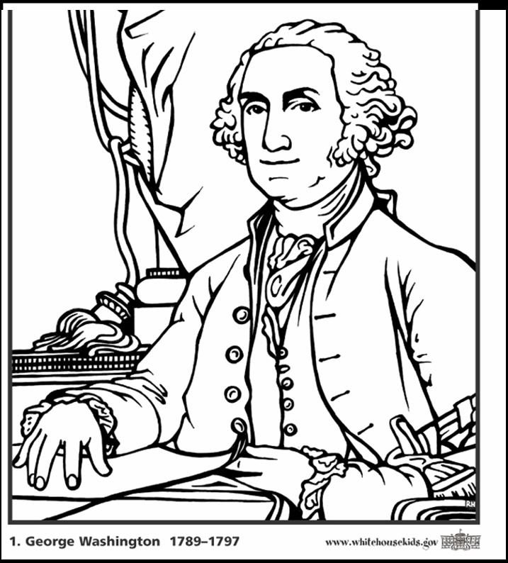 717x794 President George Washington Coloring Pages