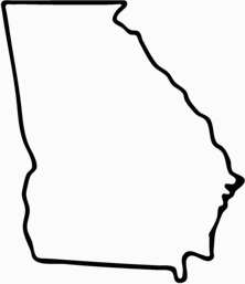 222x257 Georgia Outline Map Clipart Panda
