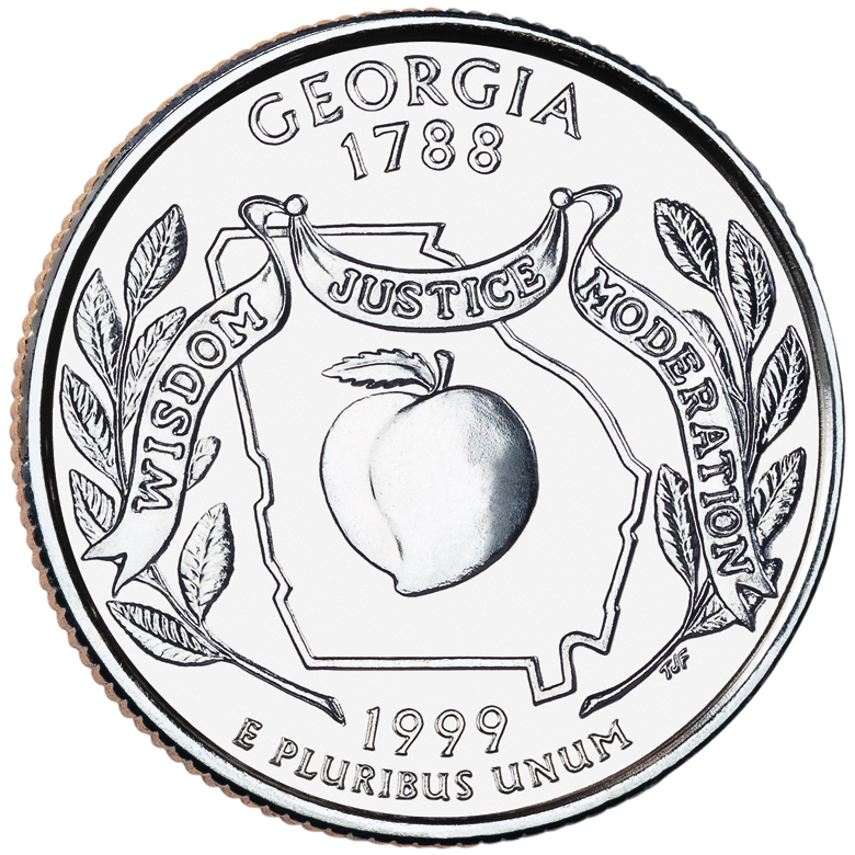 780x780 Georgia State Quarter U.s. Mint