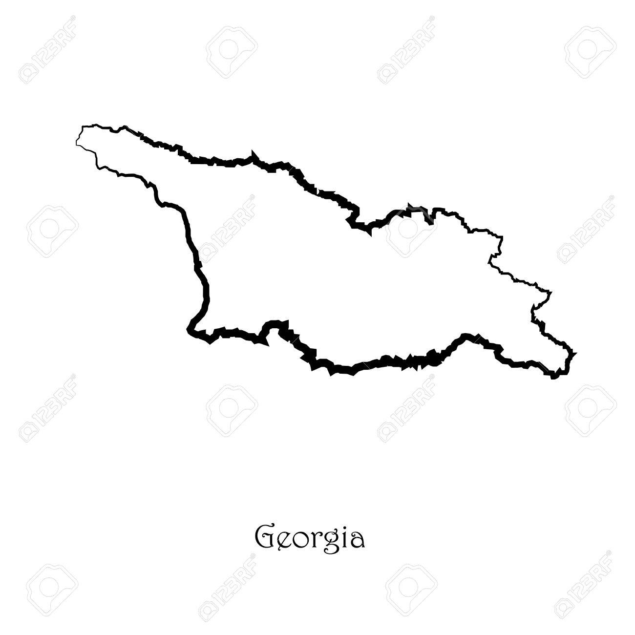 1300x1300 Map Of Georgia For Your Design Royalty Free Cliparts, Vectors,