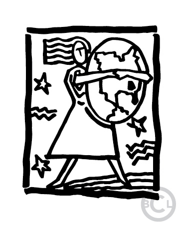 361x481 A Drawing Of Mother Earth Embracing Georgia Usa. Art By Brad C