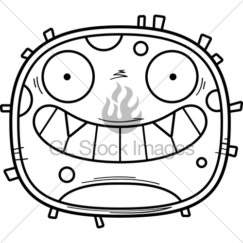 500x500 Happy Germ Microbe Gl Stock Images