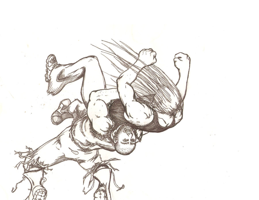 900x695 German Suplex By Bonesteelcomics
