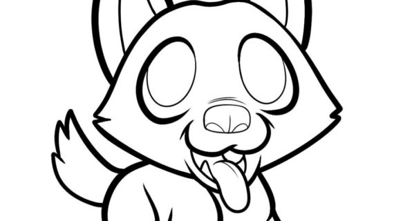 570x320 Cute Puppy Drawing How To Draw A German Shepherd Puppy German