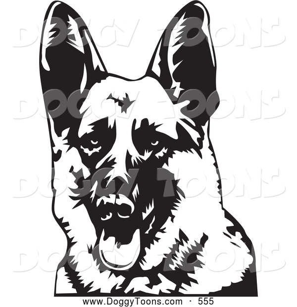 600x620 German Shepherd Dog Clipart