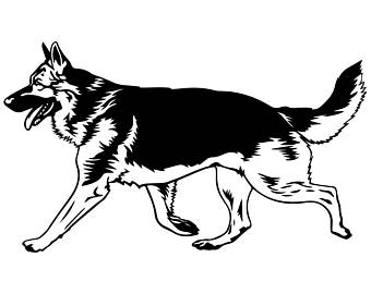 340x270 Police German Shepherd Clipart