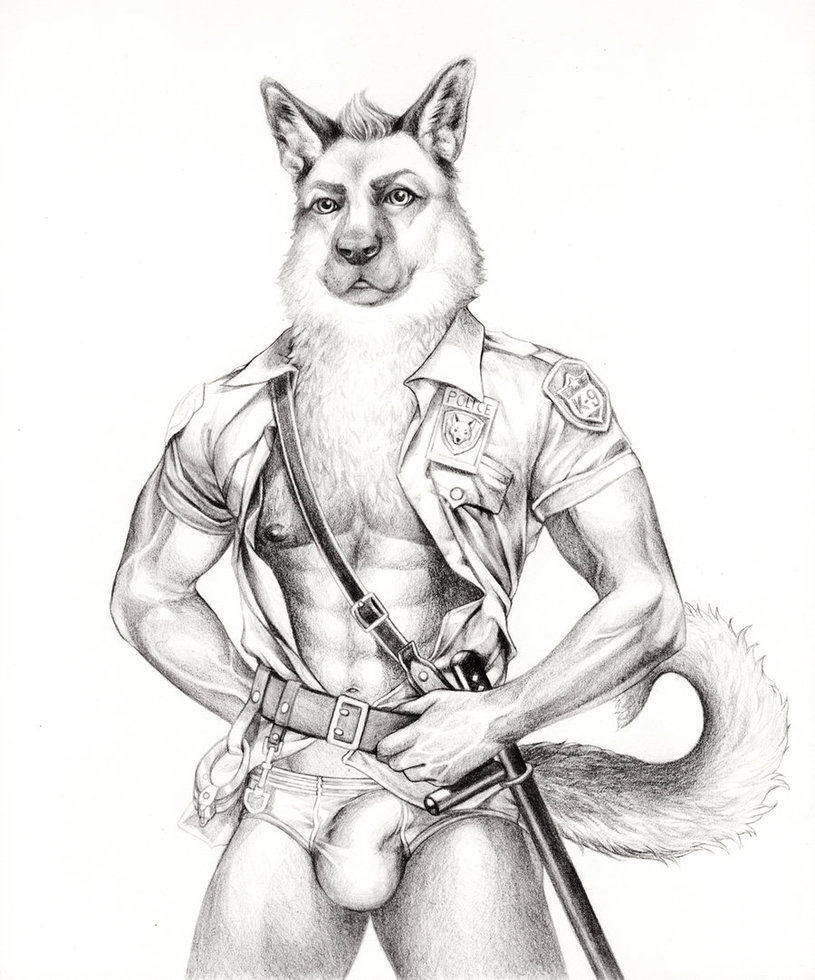 815x980 Drawn German Shepherd Anthro