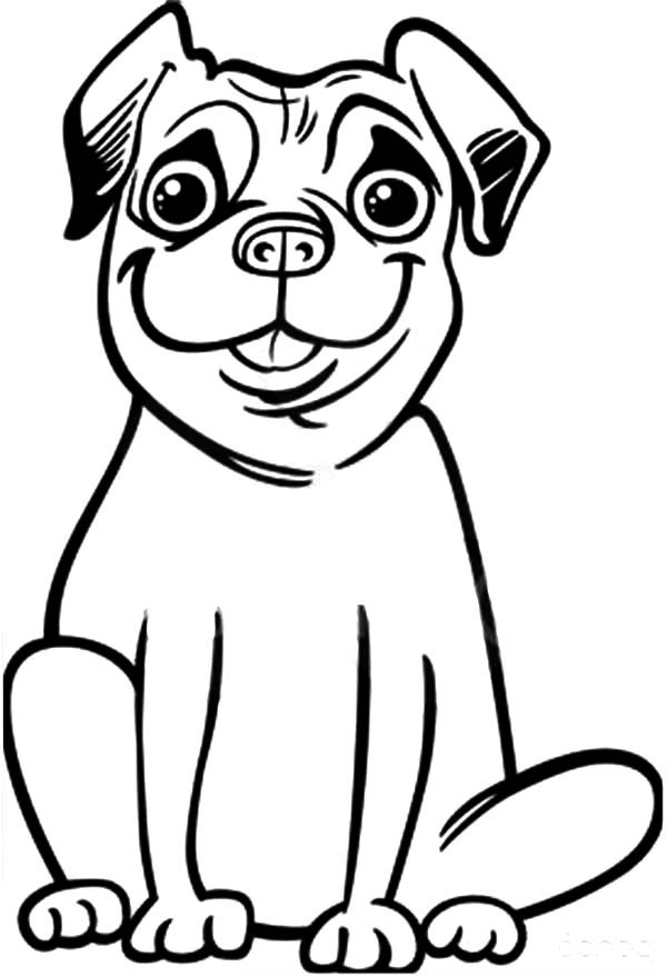 600x879 Dog Face Coloring Page 492806