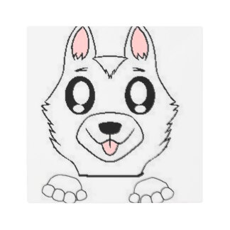 324x324 White German Shepherd Art Amp Framed Artwork Zazzle