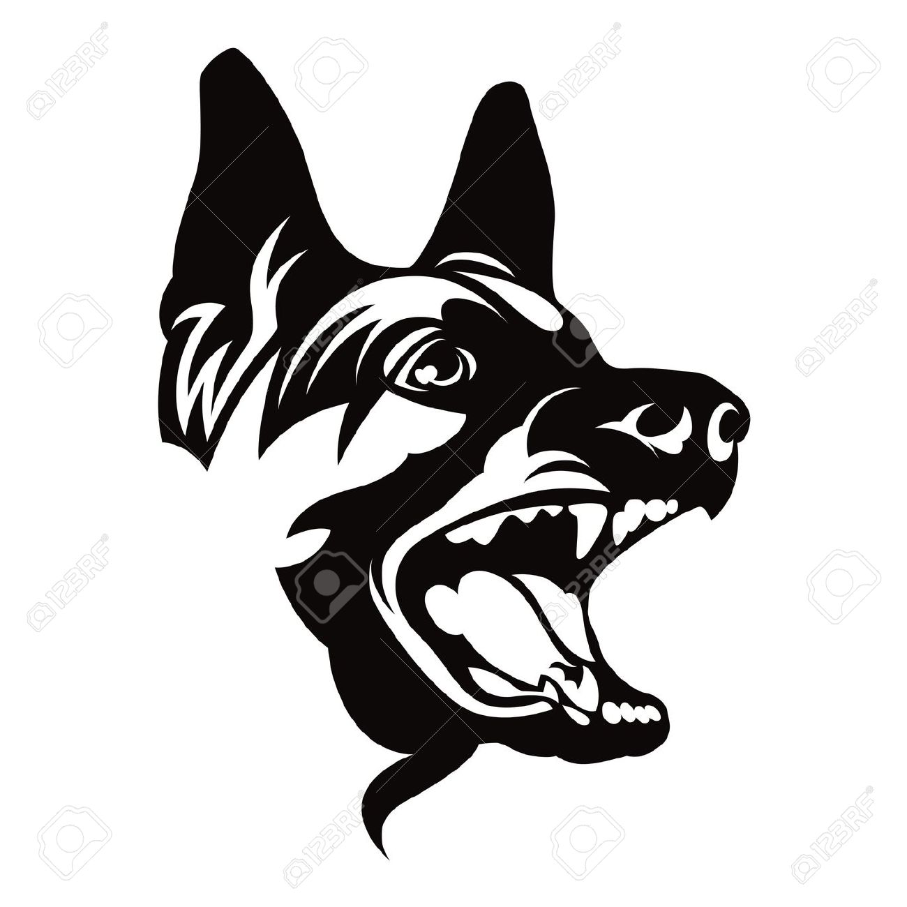 1300x1300 German Shepherd Dog Clipart
