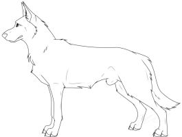 265x200 Drawn Pitbull German Shepherd