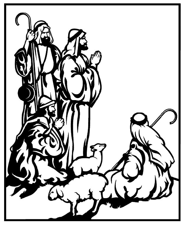 630x762 Ancient Shepherd Coloring Pages Nativity Coloring Pages