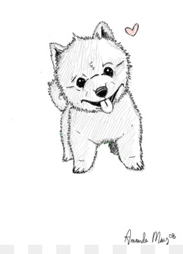 260x360 Free Download German Shepherd Chow Chow Puppy Drawing Sketch