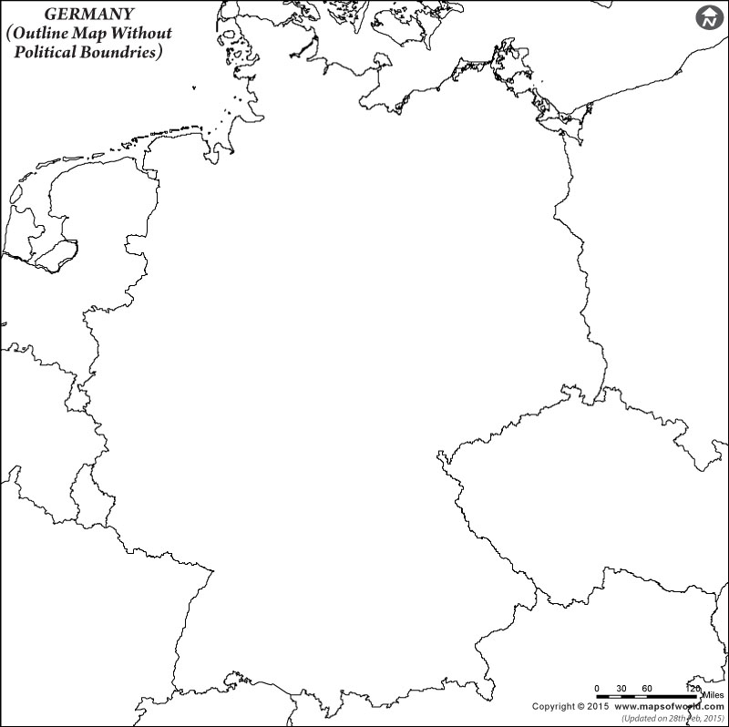 800x798 Germany Outline Map, Blank Map Of Germany