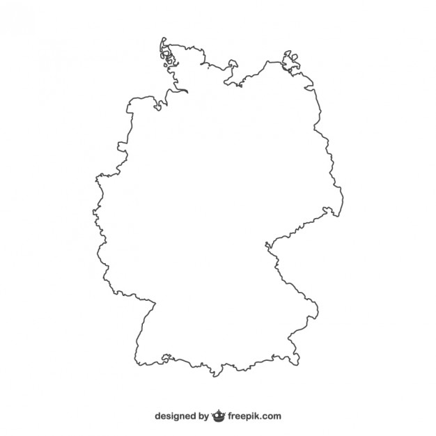 626x626 White Germany Silhouette Vector Free Download