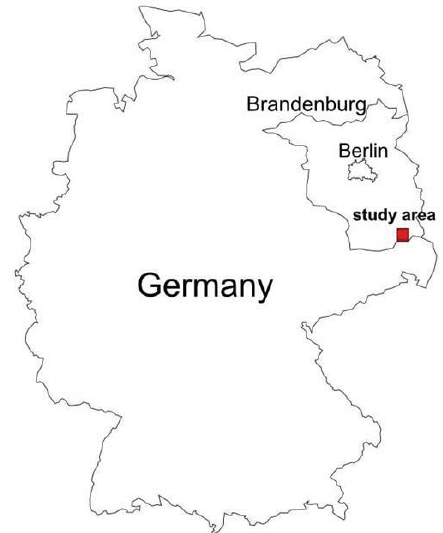 443x533 Map Showing The Study Area In East Germany