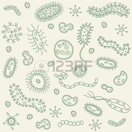 450x450 Hand Drawn Bacteria Germs Royalty Free Cliparts, Vectors,