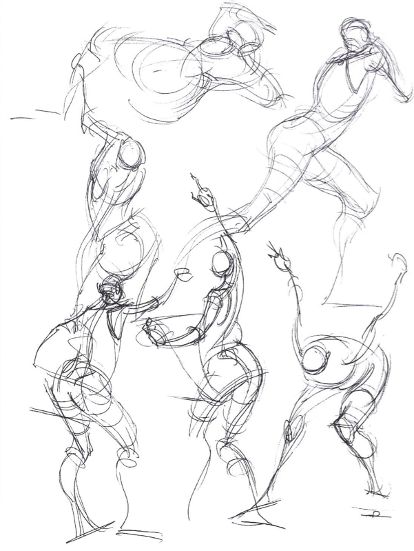 601x799 Gesture Drawing Art Study 3d