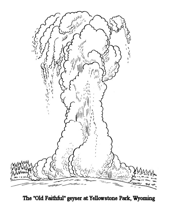 670x820 Yellowstone National Park Coloring Pages