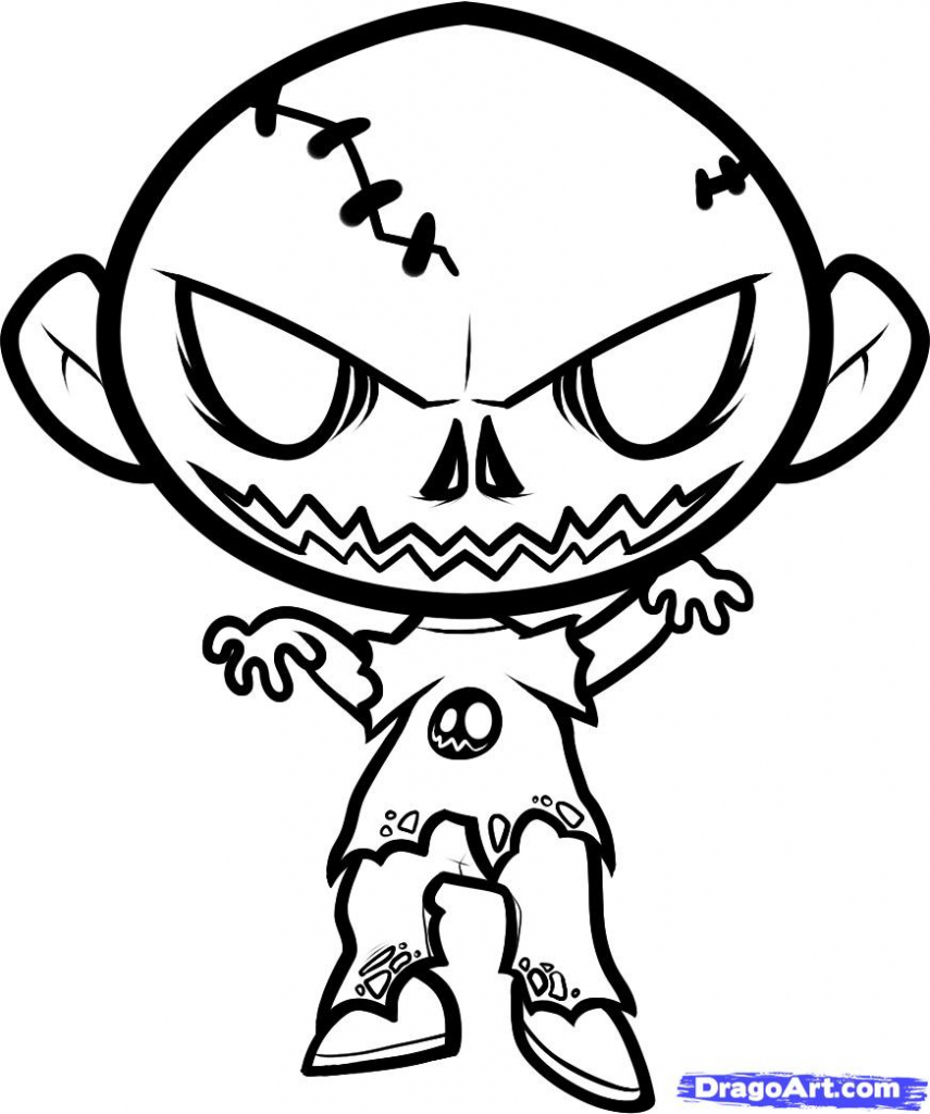 855x1024 Cartoon Halloween Drawings How To Draw A Halloween Ghost Cartoon