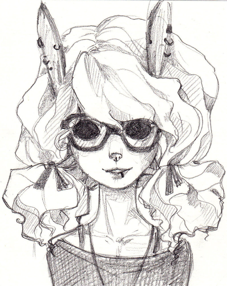 796x1003 Ghost Bunny Girl By Clovermirror