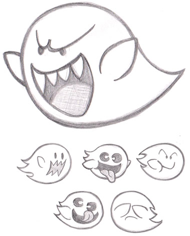 379x471 Boo Ghost (And Boo Buddies) From Super Mario By Detstar