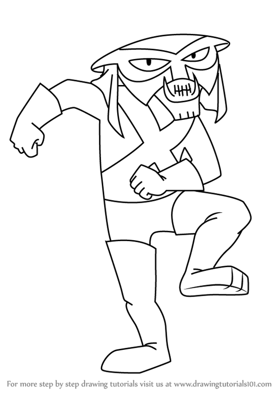 567x800 Learn How To Draw Brak From Space Ghost (Space Ghost) Step By Step