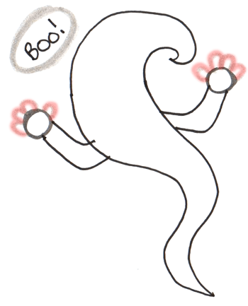 350x433 How To Draw Ghosts With Easy Step By Step Drawing Lesson