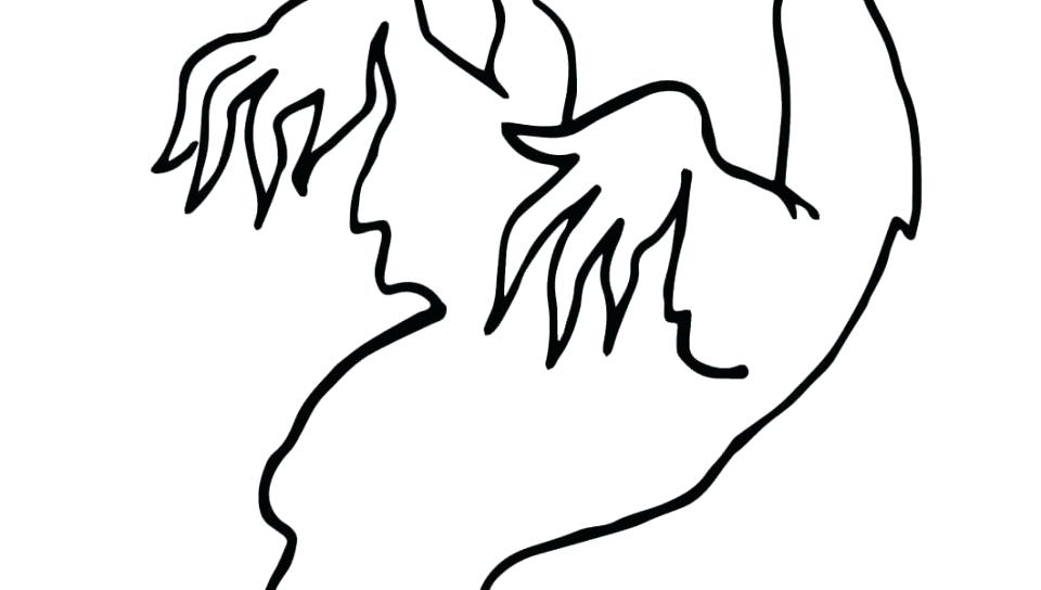 960x544 Ghost Coloring Page