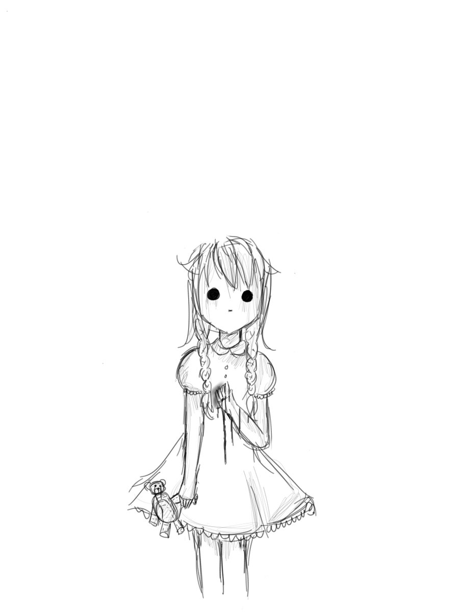 900x1200 Little Ghost Girl By Ieshaqalila1102
